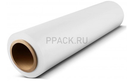 Стрейч пленка 500мм, 20мкм, белая, вес 1,4 кг (нетто 1,2 кг.)