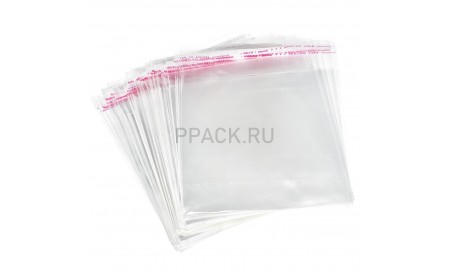 Пакет с клеевым клапаном 60х50 см, БООП, клапан + 3 см, 25мкм (100шт)