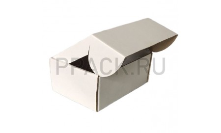 Коробка из микрогофрокартона 125*75*40 бел\бур самосборная
